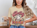 Ghosting Everybody to go for a run Halloween ghost shirt.