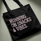 Personalized Running Tote Bag – Custom Runner Phrase