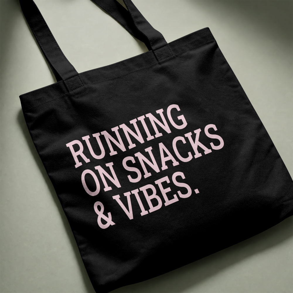 Personalized Running Tote Bag – Custom Runner Phrase
