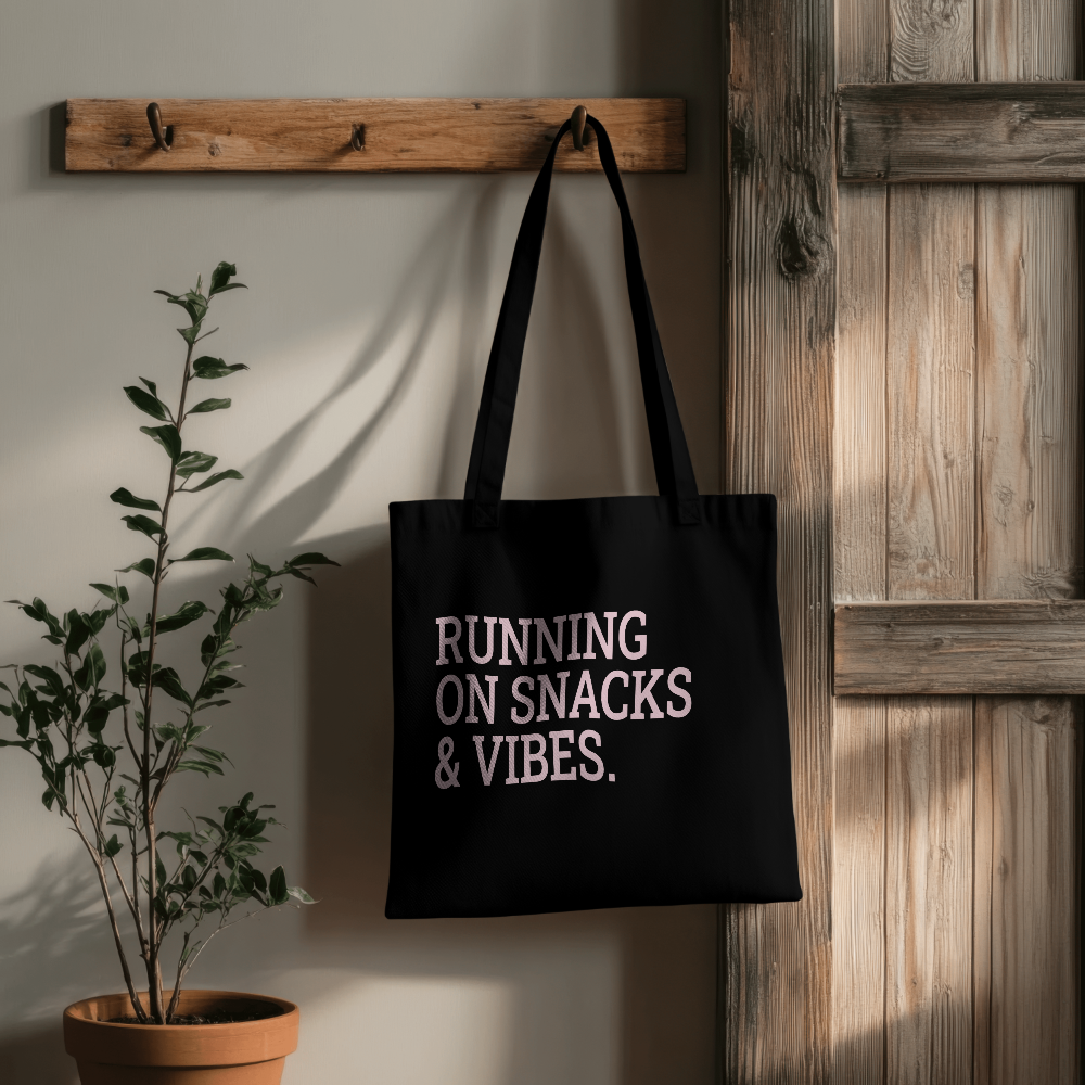 Personalized Running Tote Bag – Custom Runner Phrase