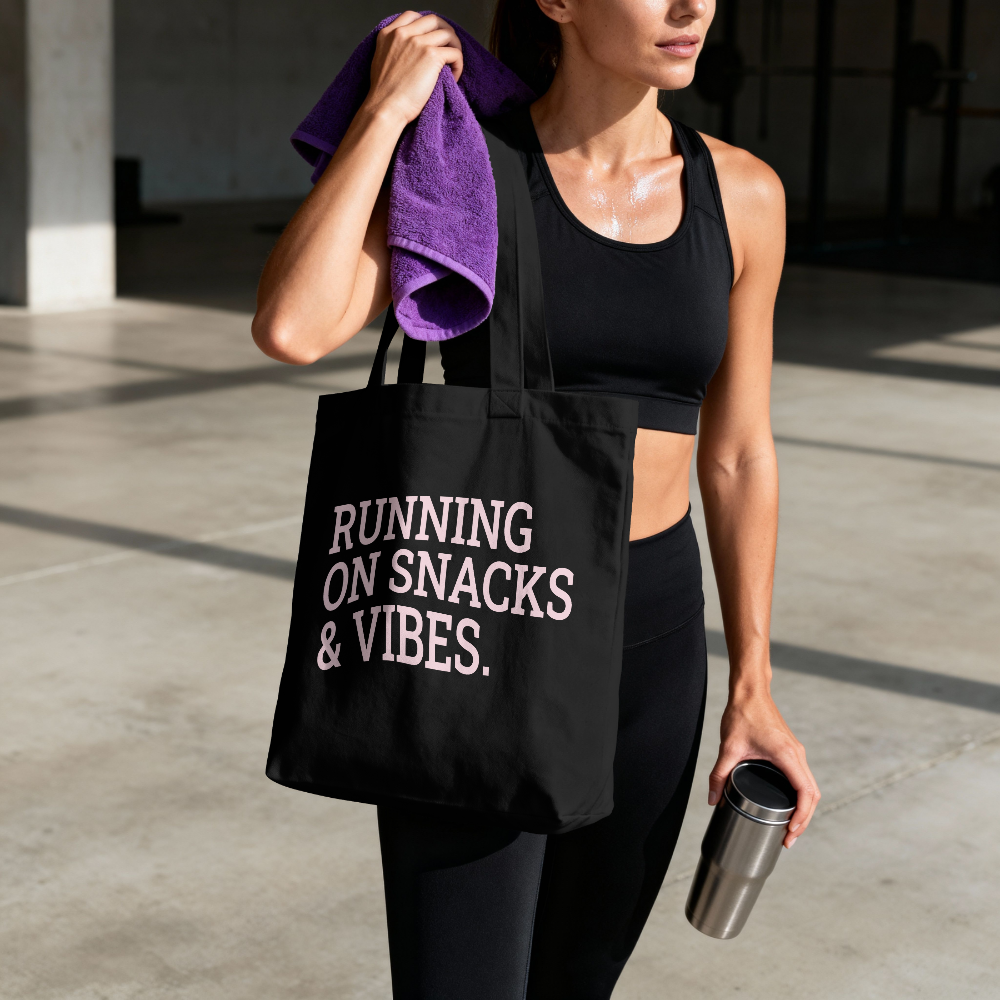 Personalized Running Tote Bag – Custom Runner Phrase